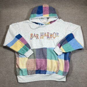Vintage Hoodie Sweatshirt Womens Size Medium Bar Harbor Maine USA